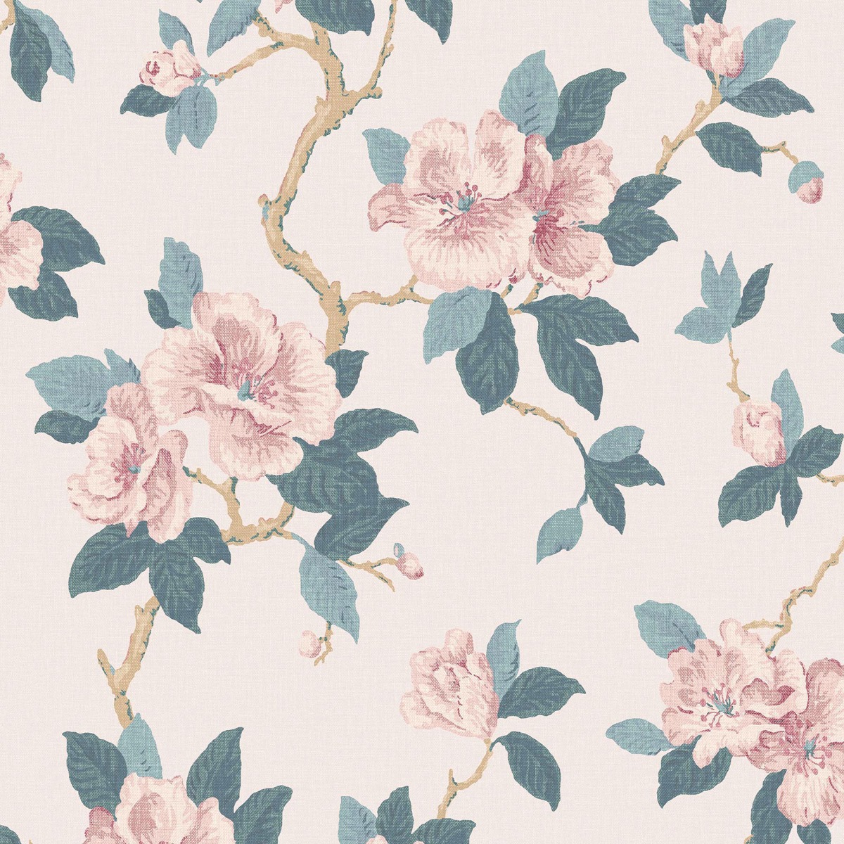 Laura Ashley Maya Wallpaper Linen 130096