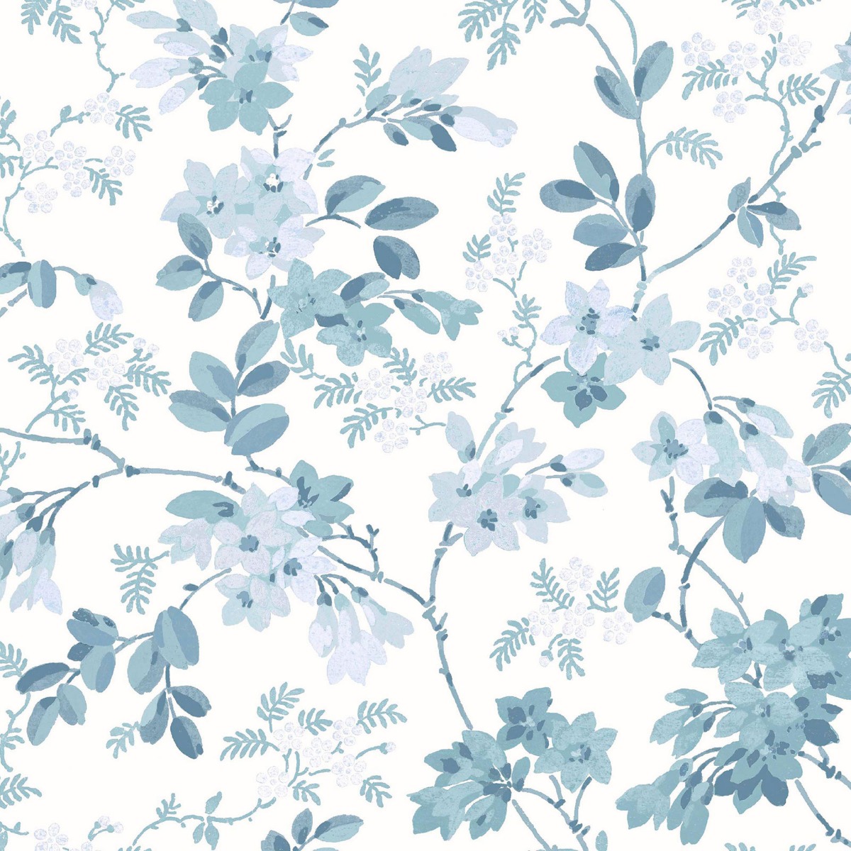 Laura Ashley Yewland Wallpaper Seaspray 130107