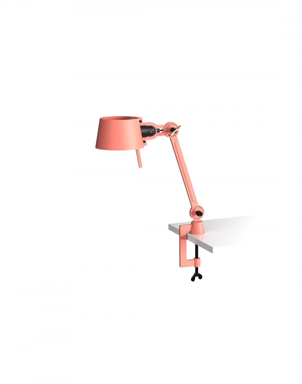 Bolt Desk Lamp Single Arm Small With Clamp Daybreak Rose