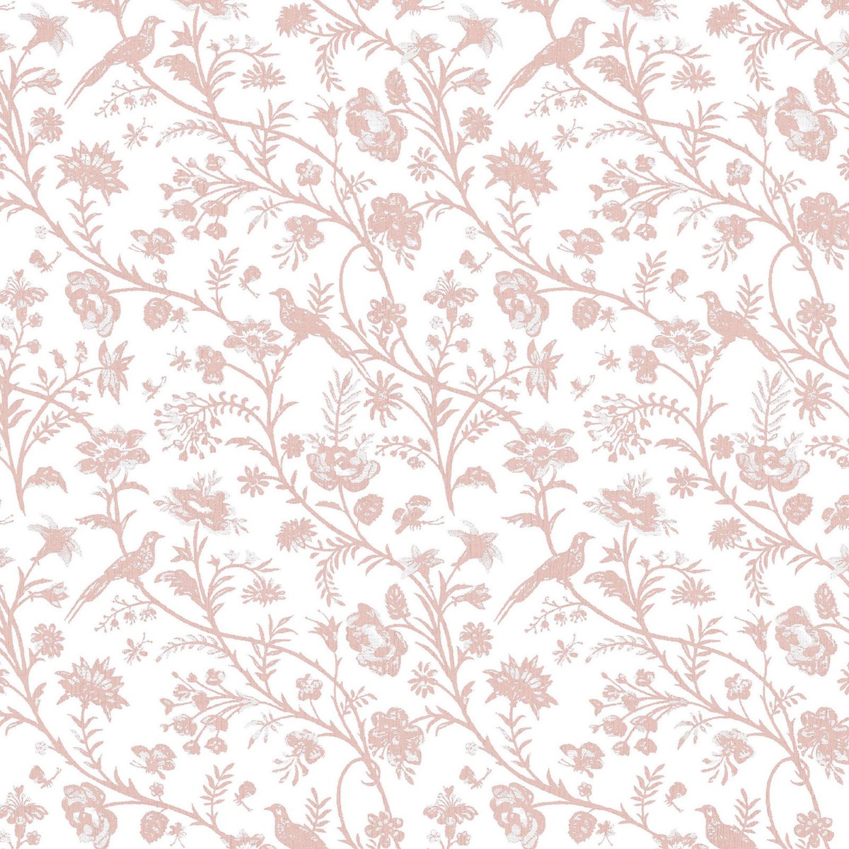 Laura Ashley Shepherd's Purse Wallpaper Dark Blush 130108