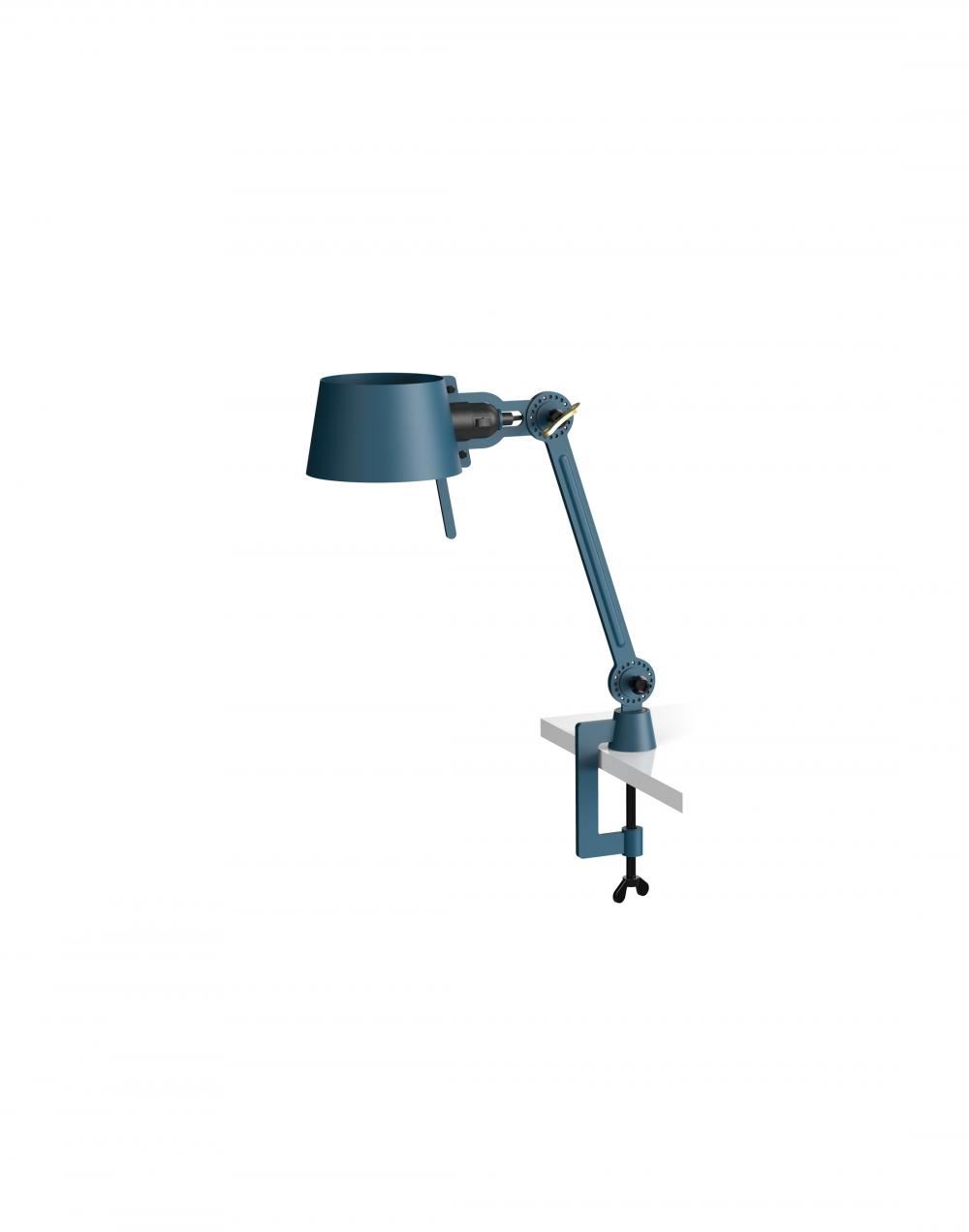 Bolt Desk Lamp Single Arm Small With Clamp Thunder Blue