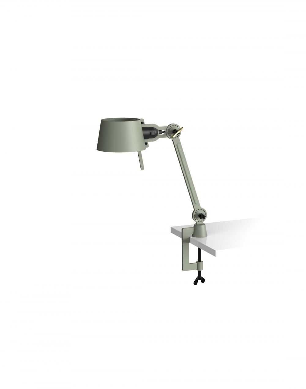 Bolt Desk Lamp Single Arm Small With Clamp Flux Green