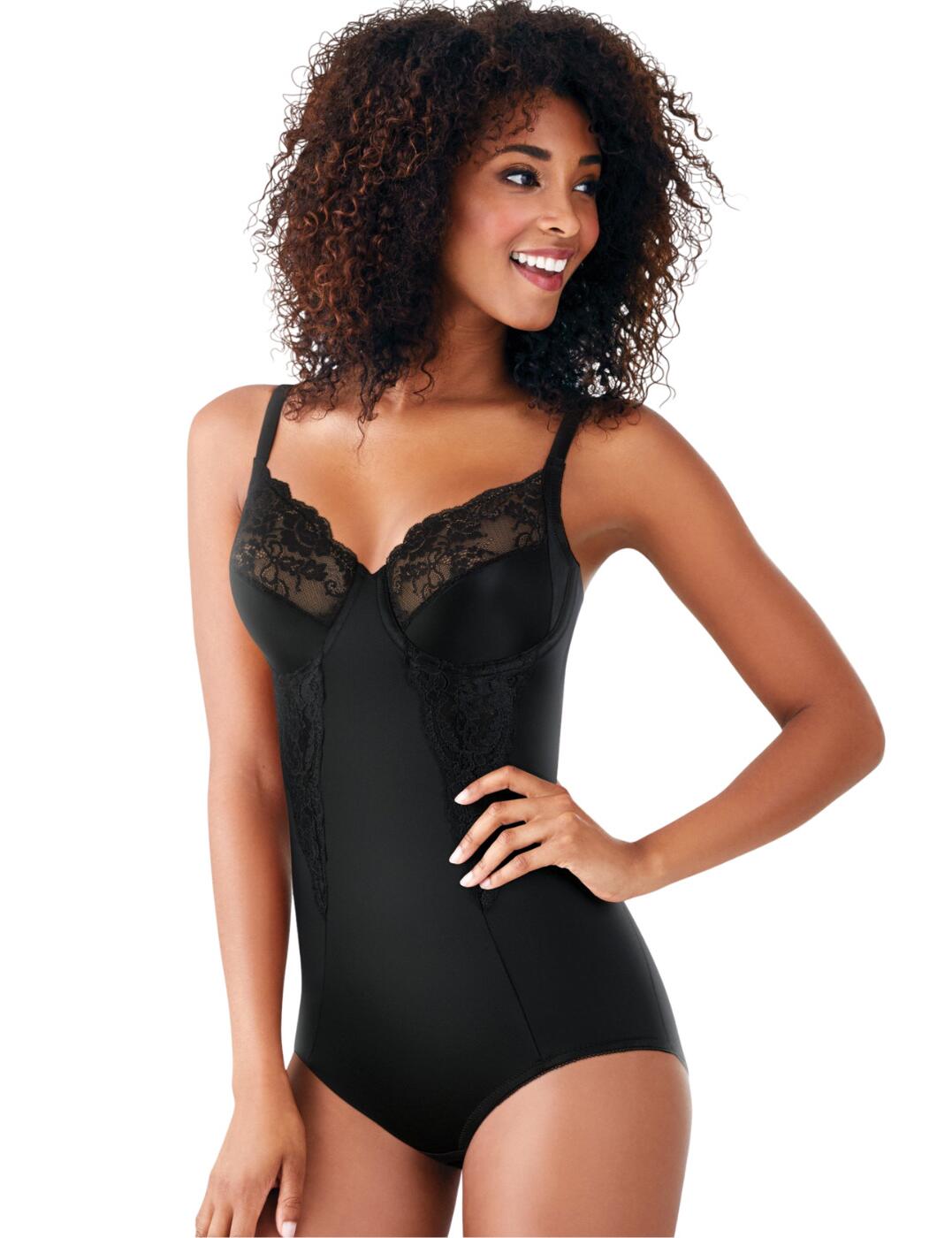 Maidenform is renowned for its high-quality everyday lingerie designs in a timeless style. This lace body offers a figure-flattering design with sheer lace cups for an added flirty detail. The premium body sculpting material emphasises your curves whilst flattening the tummy. A hook and eye gusset and moderate rear coverage allow for comfortable everyday wear. The adjustable straps create the perfect individual fit and the underwired cups offer added support.  Timeless vintage style Sheer premium lace detail Figure-flattering design Hook and eye gusset closure Supportive 3-section cup design Underwired Adjustable straps Moderate coverage rear Composition: 76% Nylon &pipe; 24% Elastane  Listed in UK sizes  50860-91893 1456 Lace Body