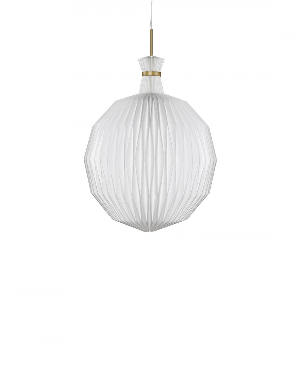 Le Klint 101 Pendant Medium Plastic Brushed Brass White Designer Pendant Lighting