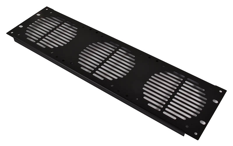 Image of 19-Inch 3U Fan Vent Plate Black