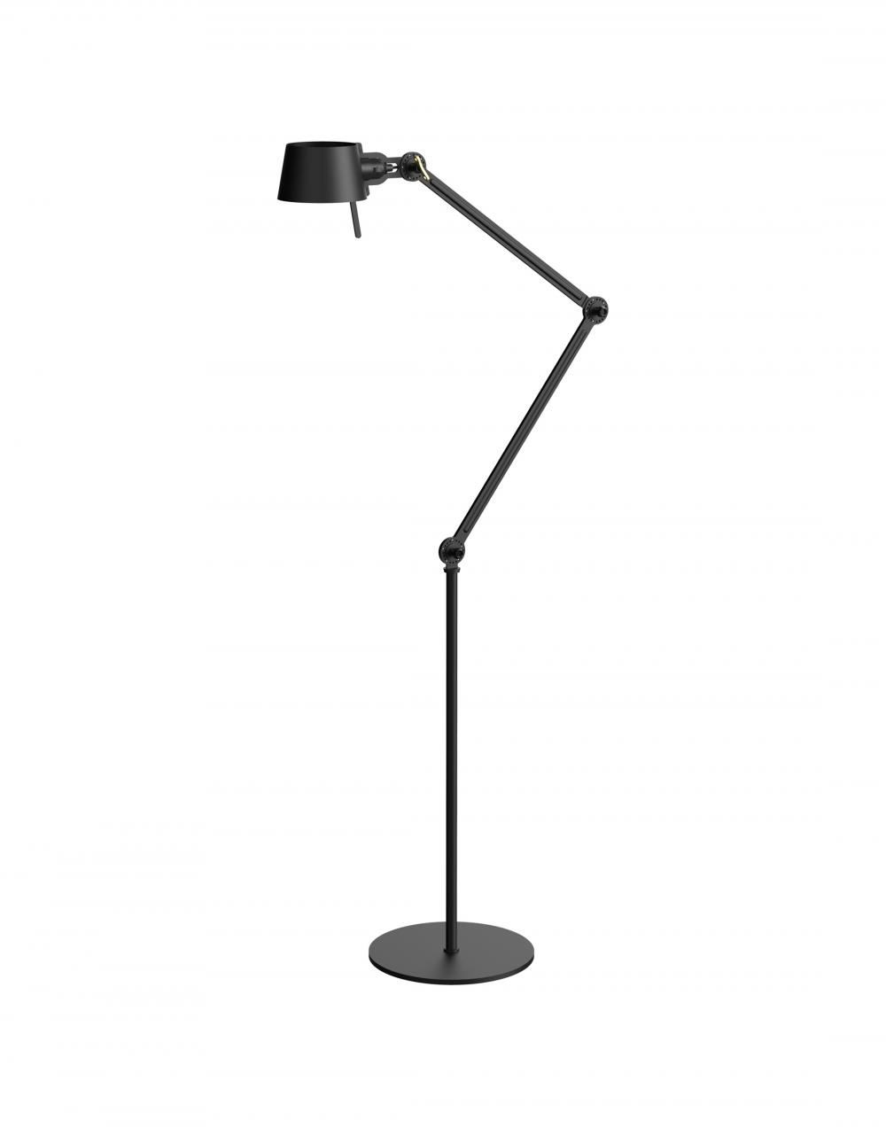 Bolt Floor Lamp Double Arm Smokey Black