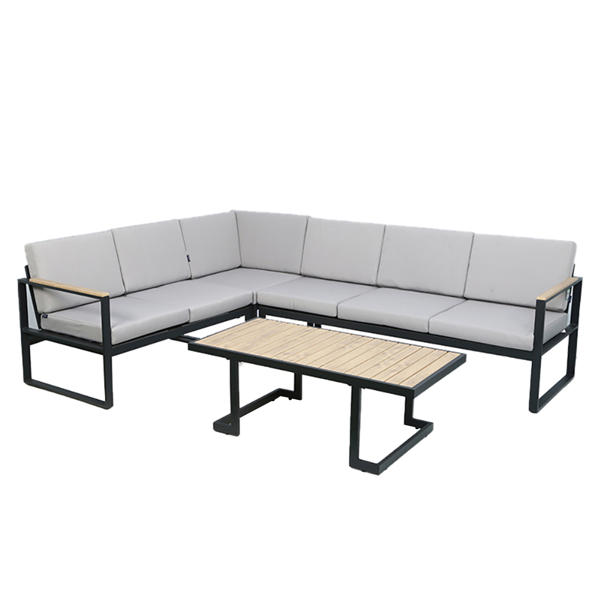 Charles Bentley Polywood And Extrusion Aluminium Corner Sofa And Coffee Table Set