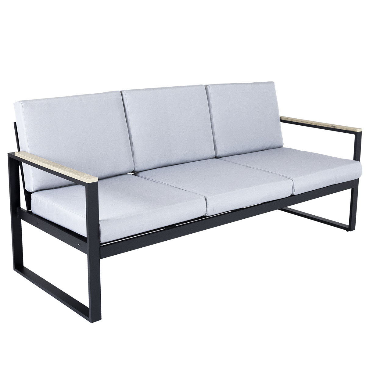 Charles Bentley Polywood And Extrusion Aluminium Large 3 Seater Sofa