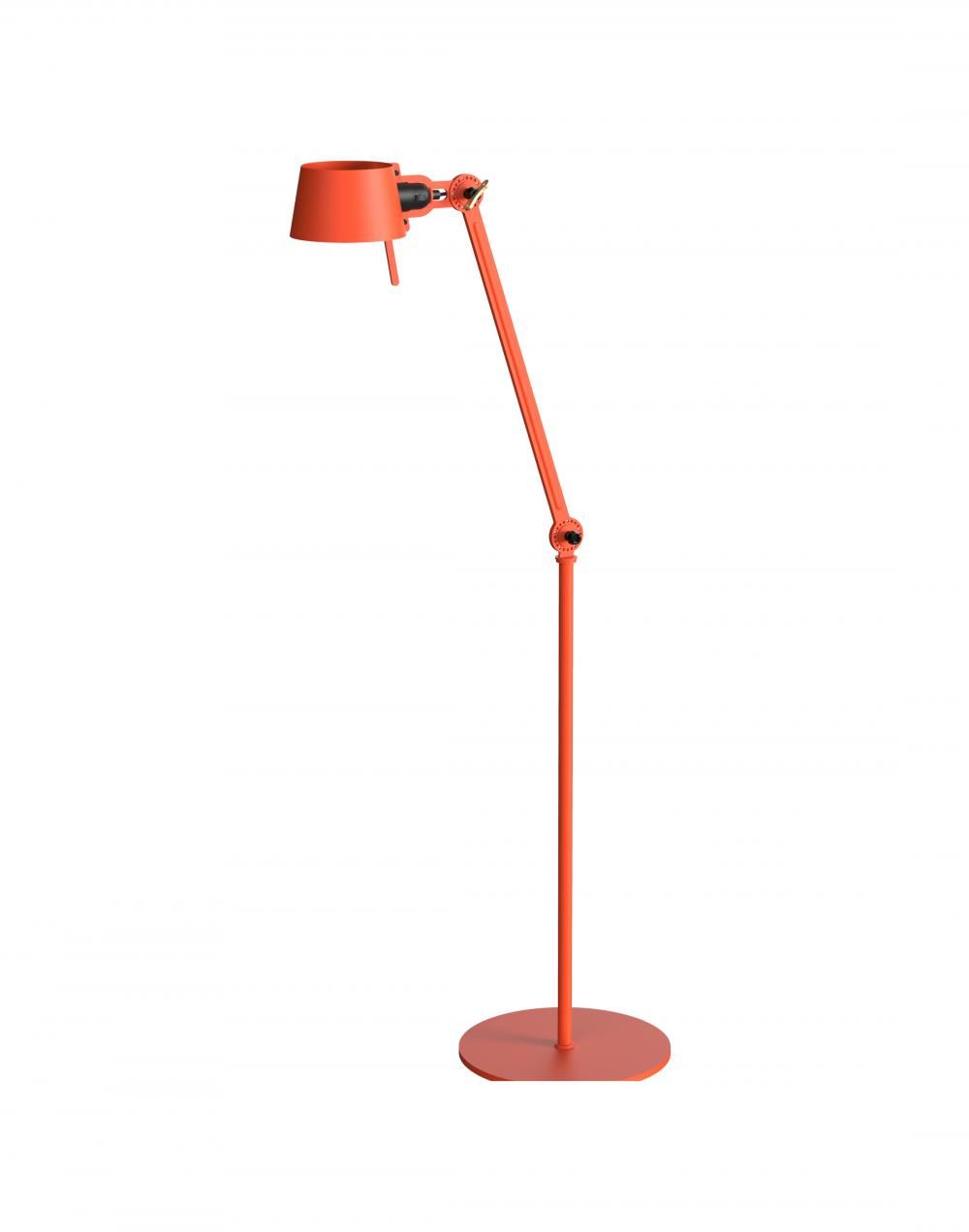 Bolt Floor Lamp Single Arm Striking Orange