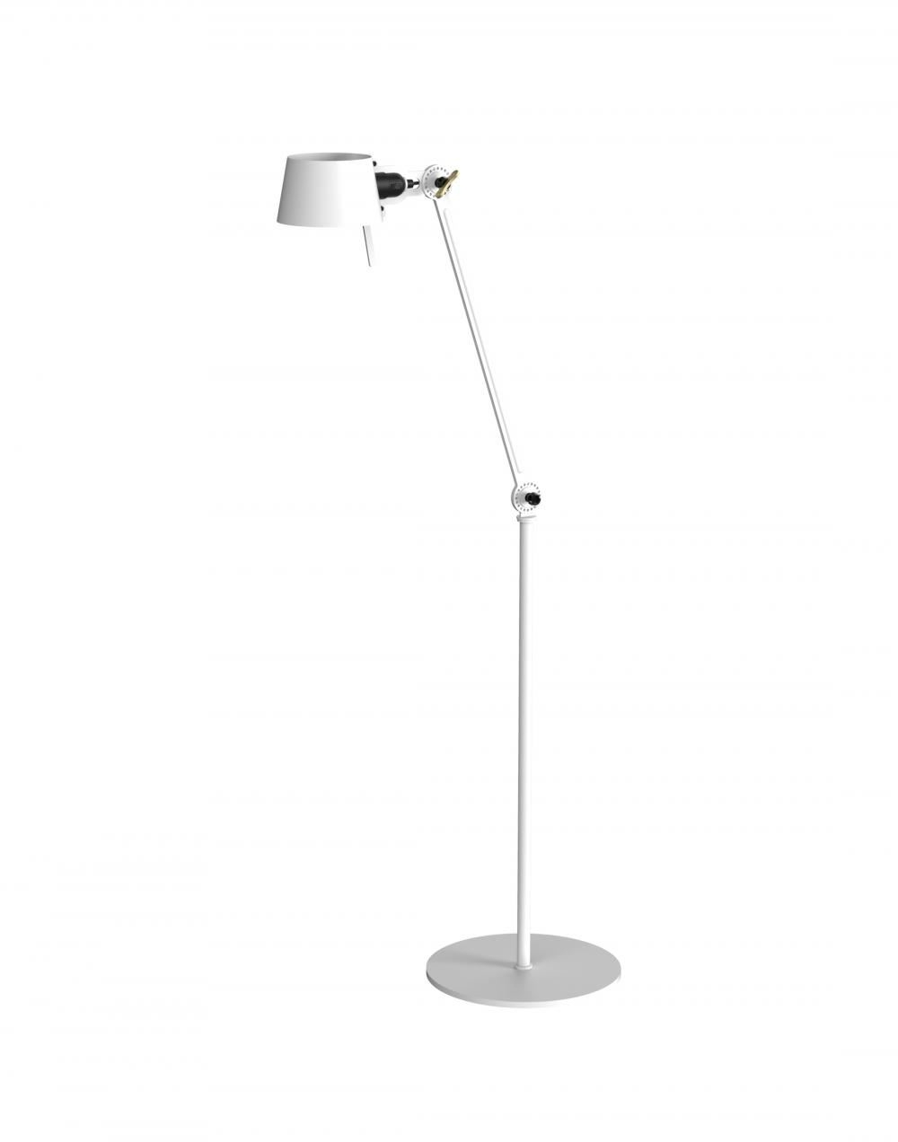 Bolt Floor Lamp Single Arm Pure White