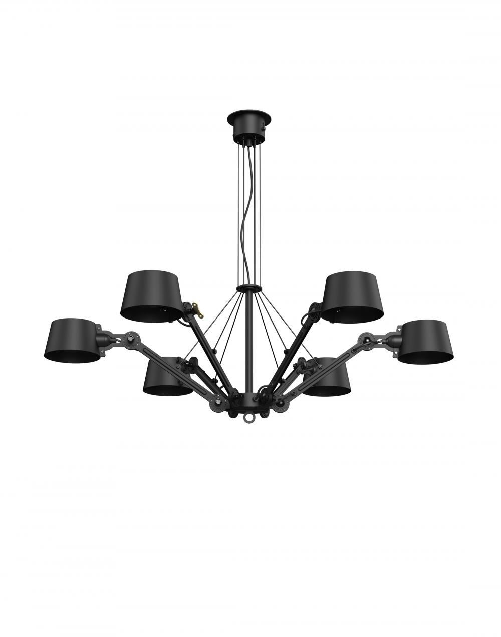 Bolt Chandelier Smokey Black