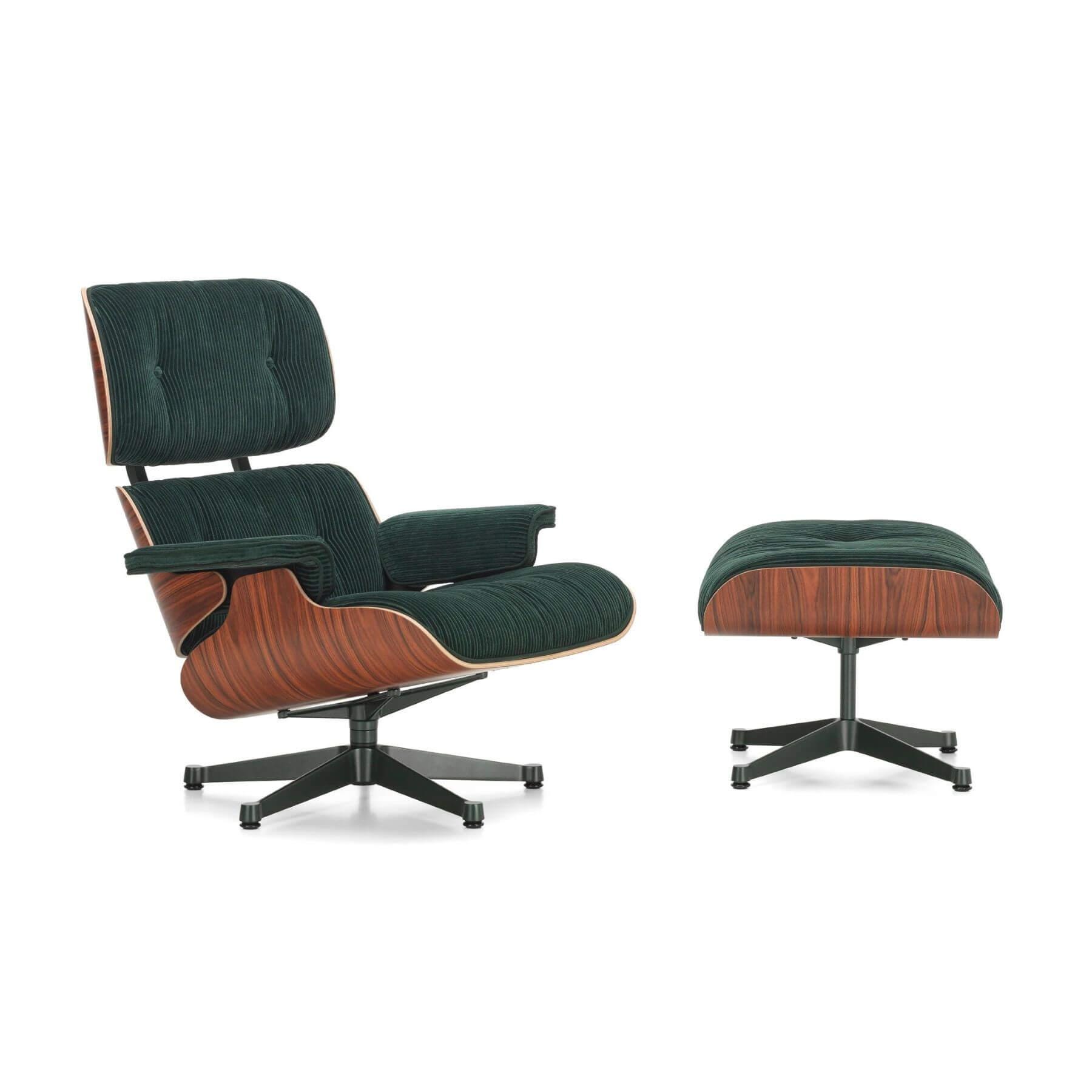Vitra Eames Lounge Chair Ottoman Kvadrat Phlox Fabric Special Edition Green Designer Furniture From Holloways Of Ludlow