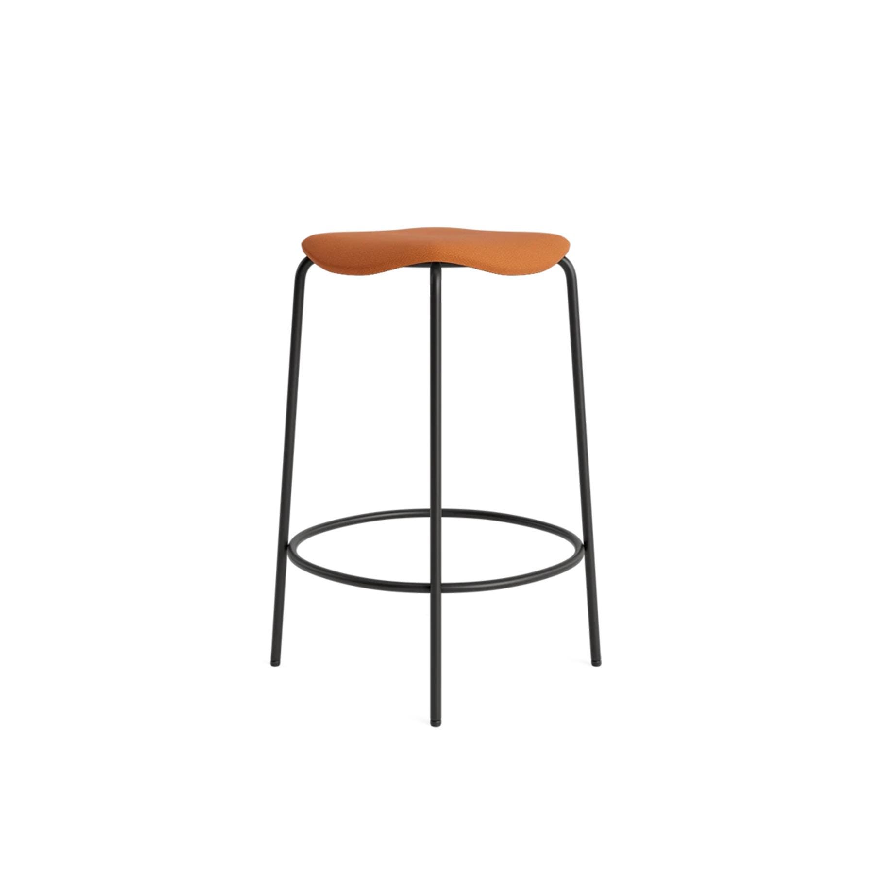 Make Nordic Ugo Stool Kitchen Counter Stool Spoor Leather Cognac Brown Designer Furniture From Holloways Of Ludlow