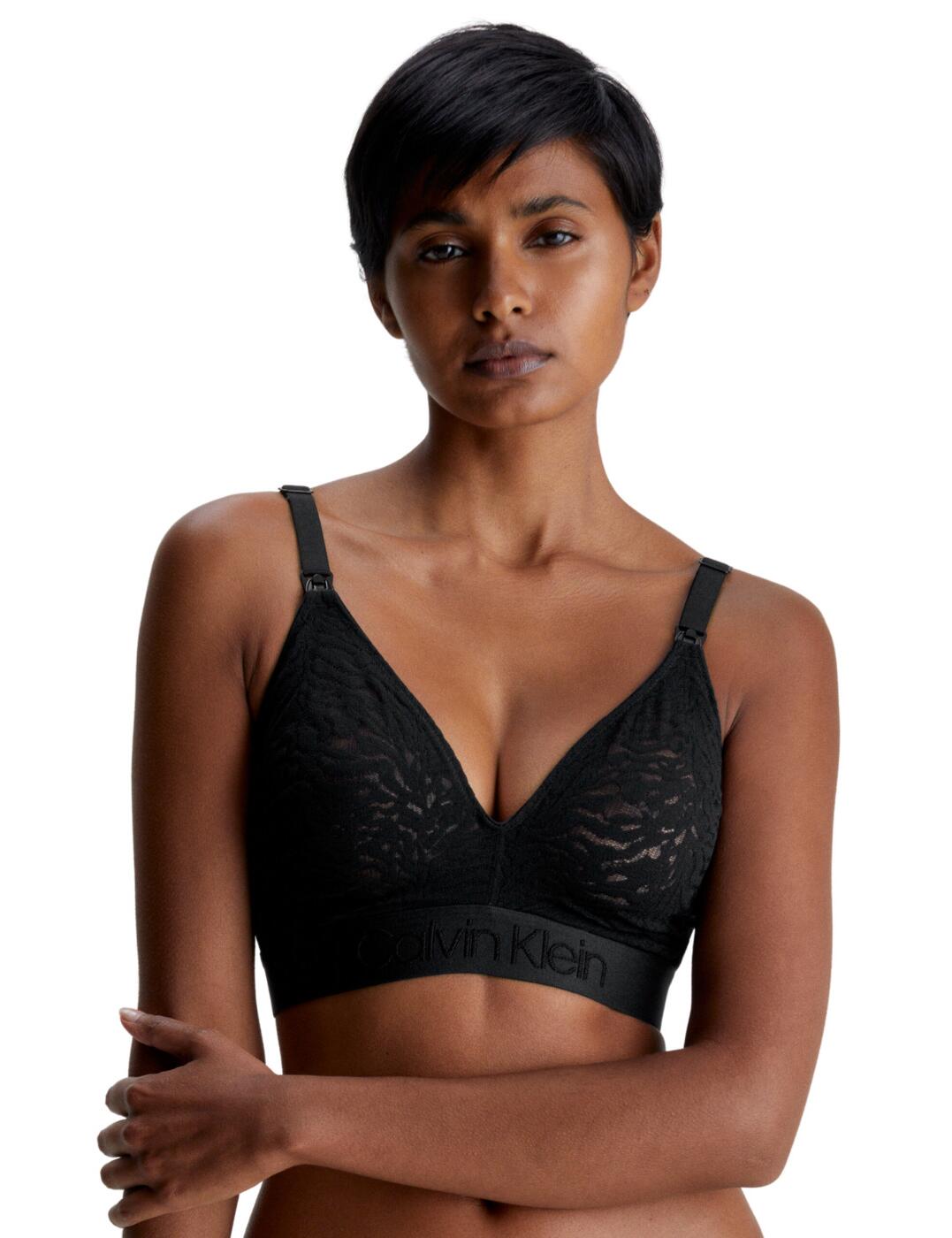 If you're looking for a comfortable and stylish maternity bra, the Calvin Klein Intrinsic Full Cup Maternity Bra is the perfect choice. Made from delicate feminine stretch lace, this bra offers a full cup design and a plunging neckline that creates an incredibly flattering shape. The wide elasticated underband has the iconic Calvin Klein logo for a touch of designer styling. Inside, it has a cotton inner sling for added support. It's non-padded and non-wired, so you can be sure of all-day comfort. The adjustable shoulder straps have nursing clips on the front, and the bra is finished off with a secure hook and eye closure at the back. Plus, you can choose a perfect accompaniment with the matching briefs available. You can count on this Calvin Klein Intrinsic Full Cup Maternity Bra for timeless maternity lingerie, offering unmatched support and style.  Full cup design Plunging neckline Feminine stretch lace material Wide elastic underband with iconic Calvin Klein logo Cotton inner sling Non-padded Non-wired Adjustable shoulder straps with nursing clips on the front Hook and eye back closure Matching briefs available Country of origin: Sri Lanka Composition: 83% Polyamide &pipe; 17% Elastane Listed in UK sizes  62726-108133-1435060 000QF7343E Maternity Bra