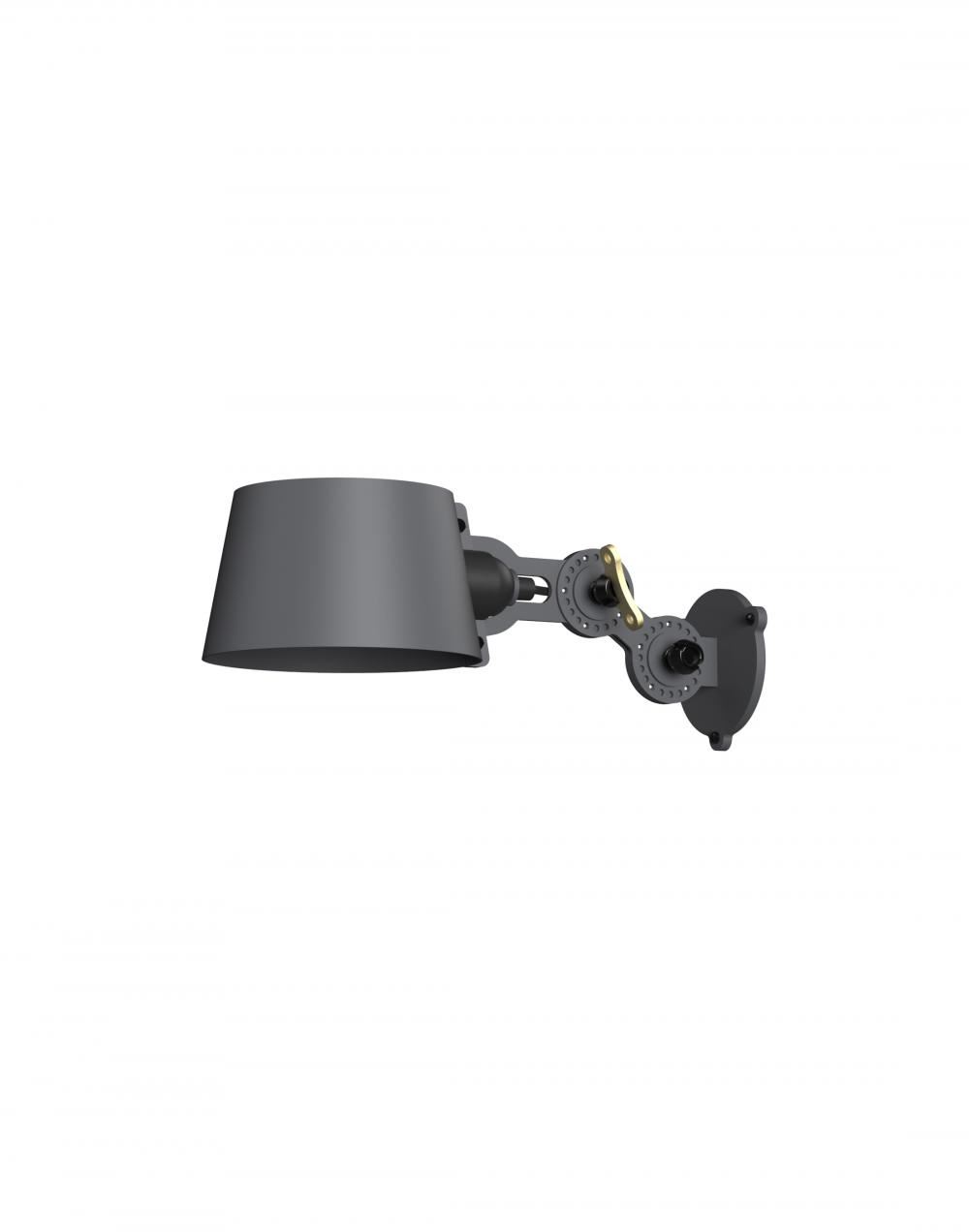 Bolt Wall Lamp Side Fit Mini Midnight Grey With Cable Switch And Plug