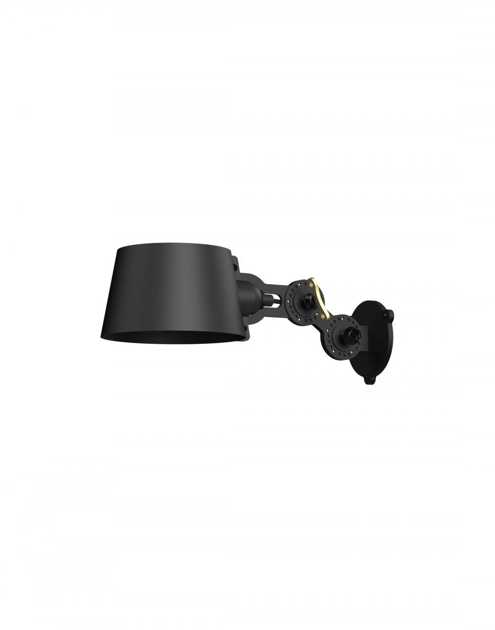 Bolt Wall Lamp Side Fit Mini Smokey Black With Cable Switch And Plug