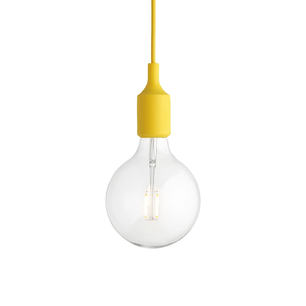 E27 Pendant Lamp Led Yellow None