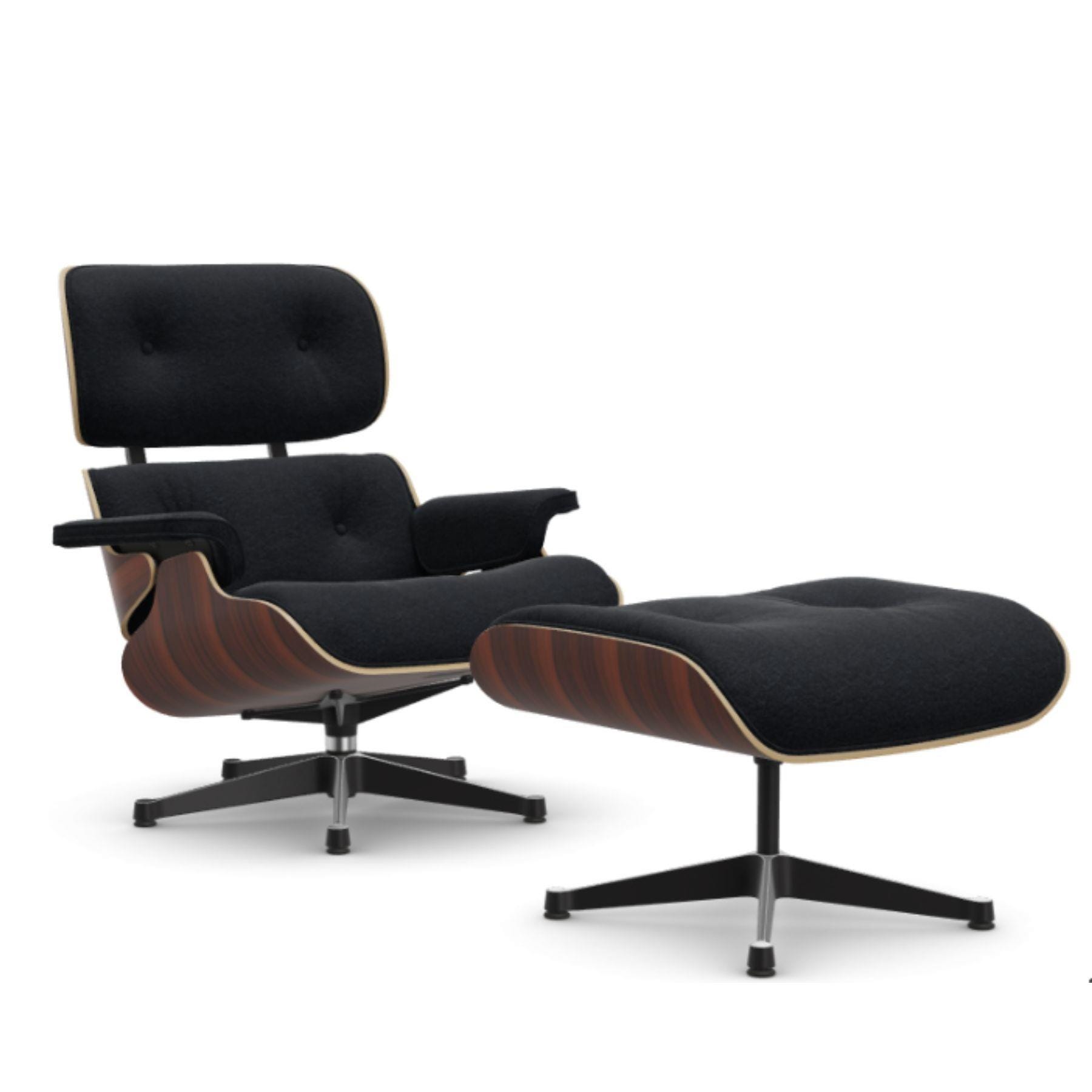 Vitra Eames Classic Lounge Chair Santos Palisander Nubia Black Anthracite Polished Black With Ottoman Light Wood Designer Furniture From Holloways