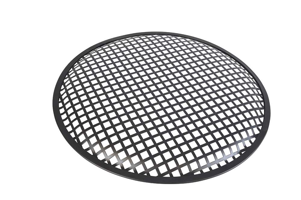 Image of 12" Speaker Grille - Black Metal With PVC Trim