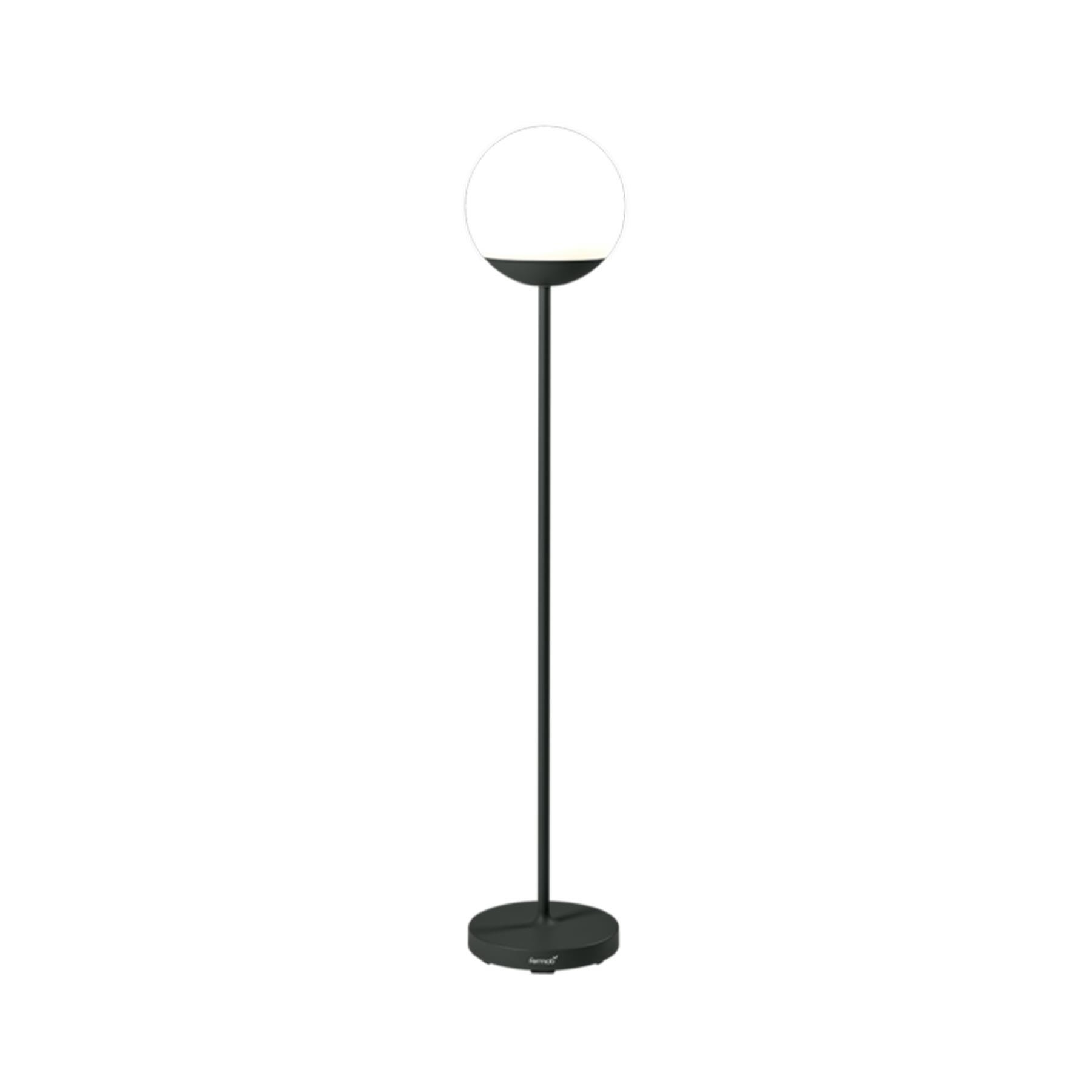 Fermob Mooon Outdoor Rechargeable Floor Light Anthracite Outdoor Lighting Outdoor Lighting Black Designer Floor Lamp