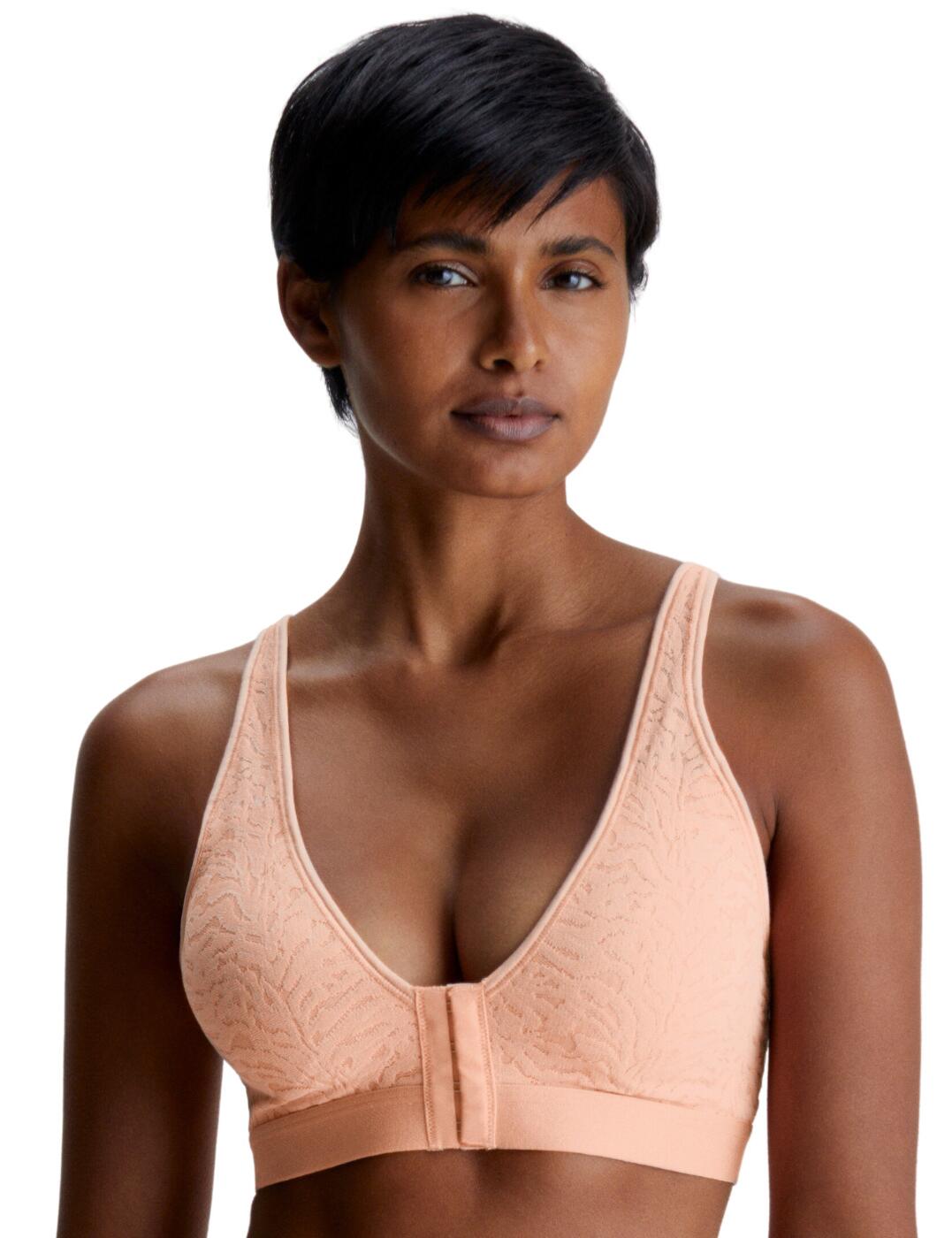 Feel confident and care for yourself with the Calvin Klein lace recovery bralette. Combining style and supportive technology, you can feel comfortable and look good with this timeless design. This bra is designed for post-mastectomy or general surgery and is sure to impress. The wireless design ensures that you will be comfortable and still feel safe and secure. The soft brushed and stretchy lace of the lightly lined cups is incredibly comfortable and provides modesty without restriction. The multiway straps and 4-hook front closure allows for adjustability and creates a custom fit. Cotton inner pockets means that you can also use your own inserts for pads or prostheses. The signature Calvin Klein supportive elasticated underband ensures that you have the support that you need at all times.