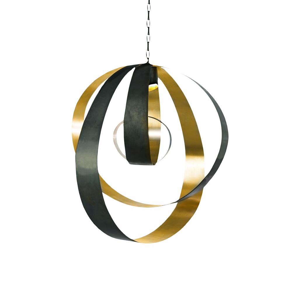 Cto Lighting Lunar Pendant Medium Black Designer Pendant Lighting