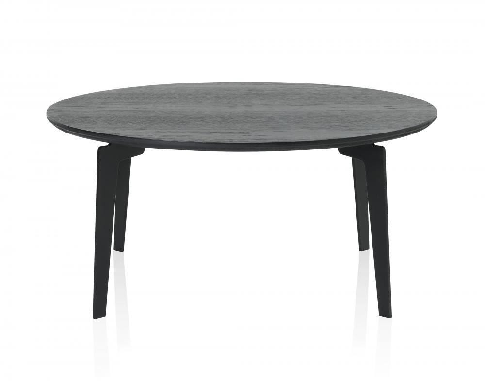Join Coffee Table Round Black Laquered Oak Designer Furniture From Holloways Of Ludlow