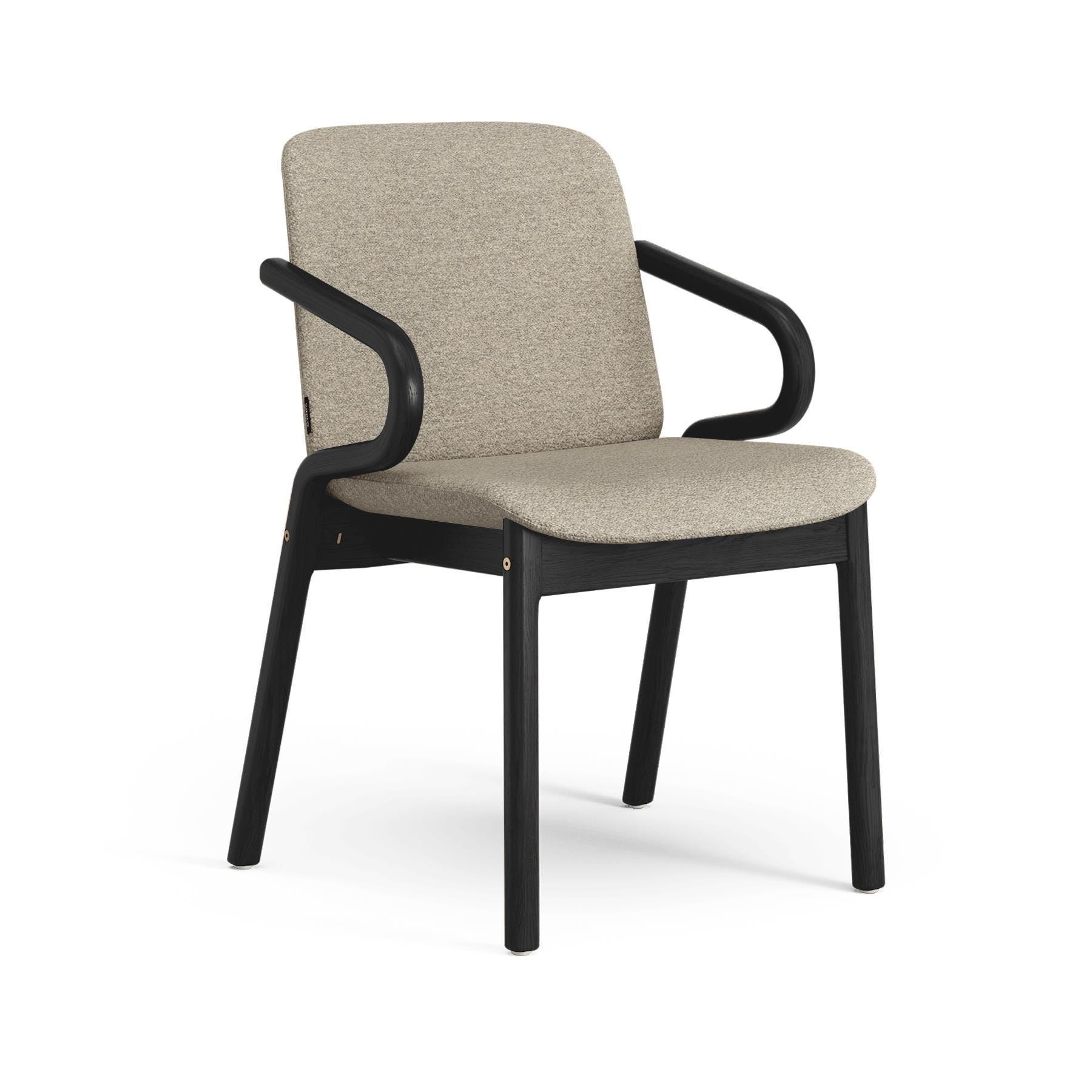 Swedese Amstelle Armchair Black Ash Barnum 02 Brown Designer Furniture From Holloways Of Ludlow