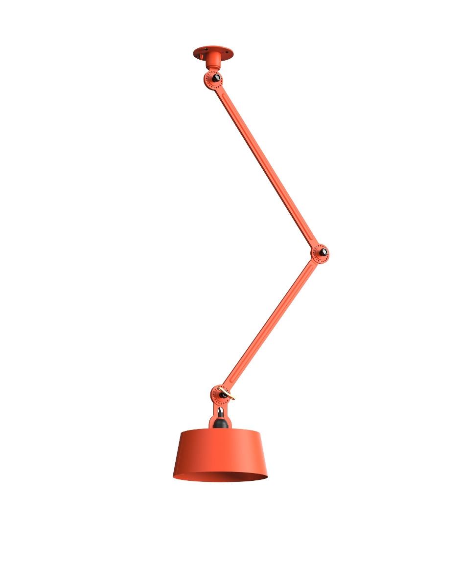 Bolt Ceiling Lamp Double Arm Striking Orange Under Fit