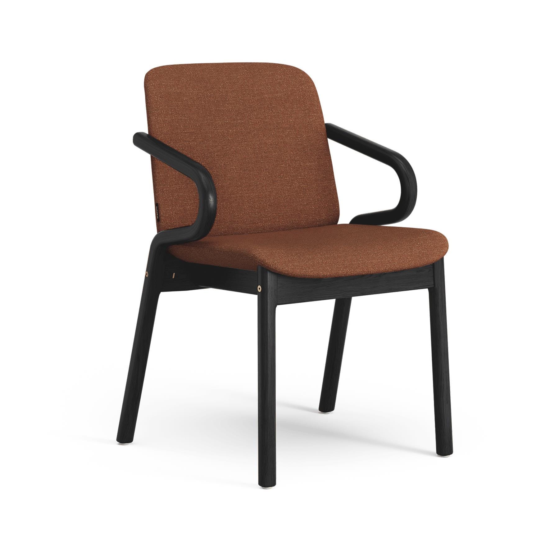 Swedese Amstelle Armchair Black Ash Ecriture 0570 Red Designer Furniture From Holloways Of Ludlow