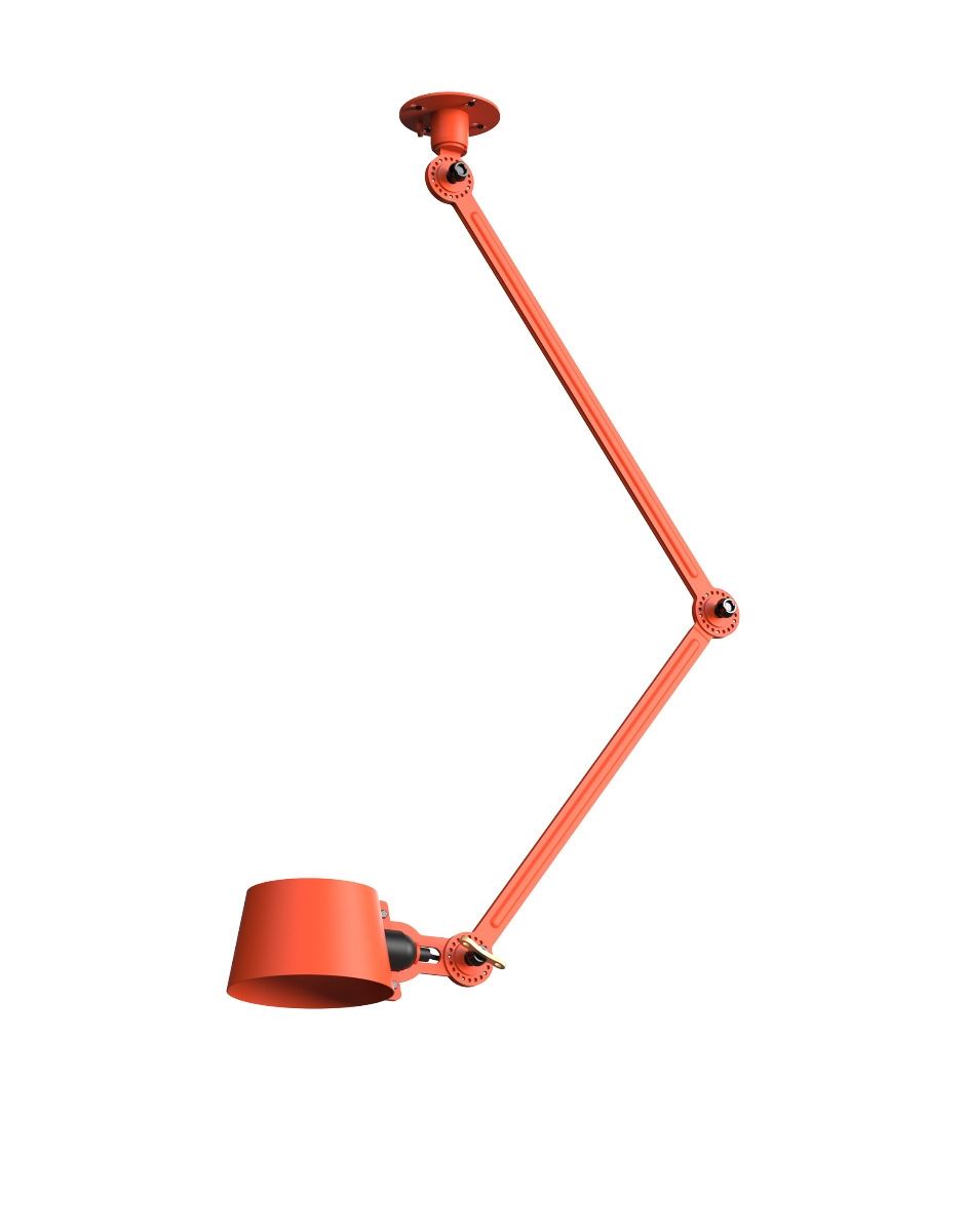 Bolt Ceiling Lamp Double Arm Striking Orange Side Fit