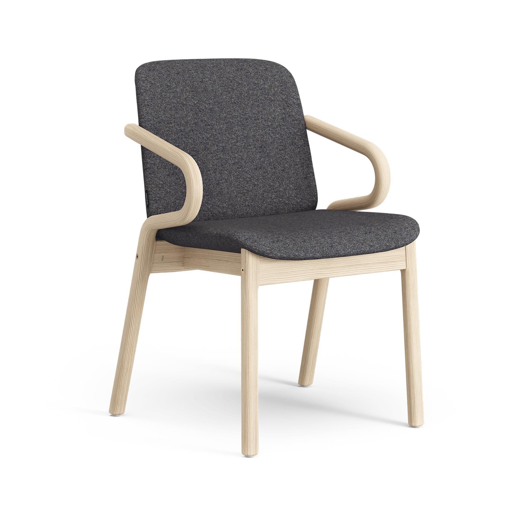 Swedese Amstelle Armchair Natural Ash Bardal 770 Grey Designer Furniture From Holloways Of Ludlow