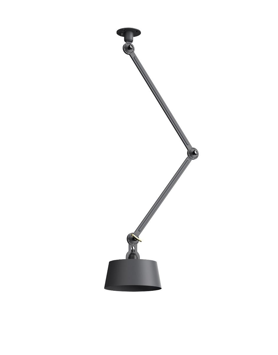 Bolt Ceiling Lamp Double Arm Midnight Grey Under Fit