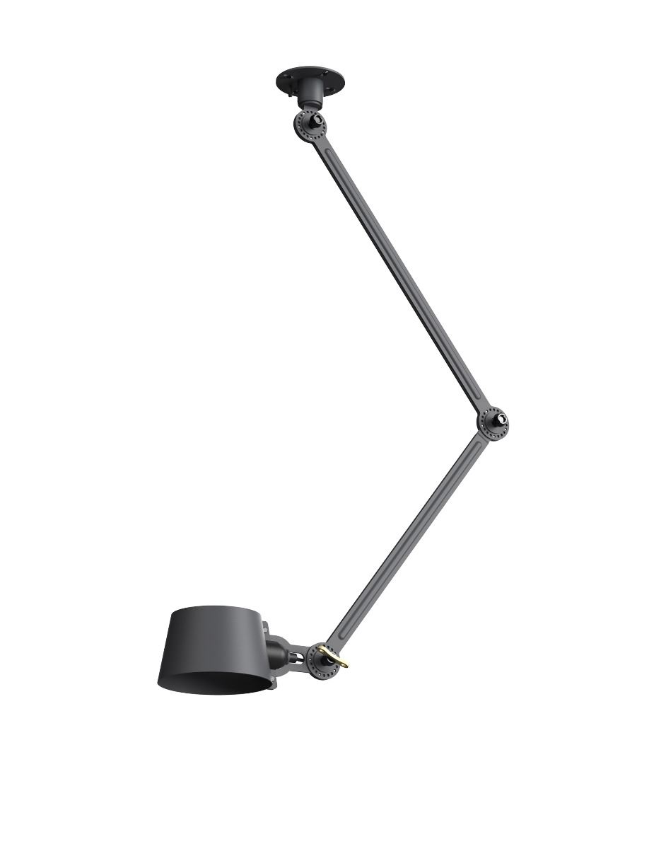Bolt Ceiling Lamp Double Arm Midnight Grey Side Fit