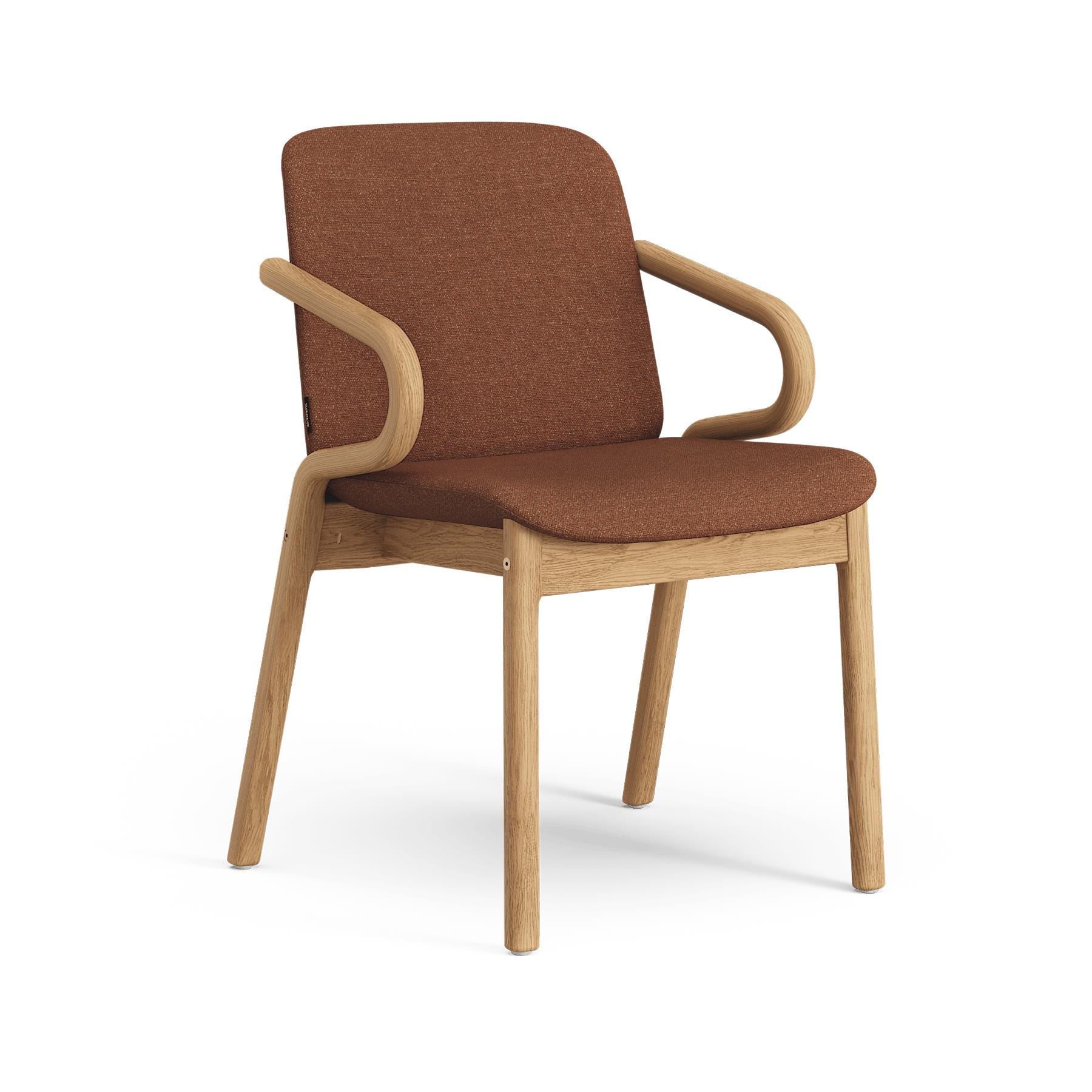 Swedese Amstelle Armchair Oiled Oak Ecriture 0570 Red Designer Furniture From Holloways Of Ludlow