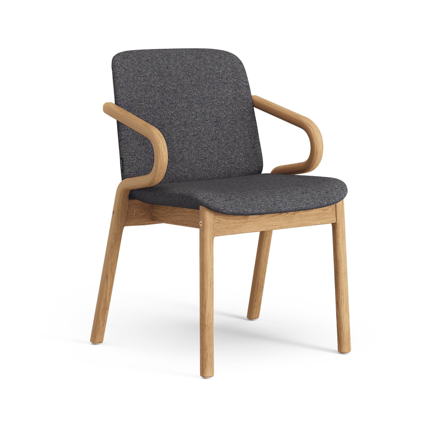 Swedese Amstelle Armchair Oiled Oak Bardal 770 Grey Designer Furniture From Holloways Of Ludlow