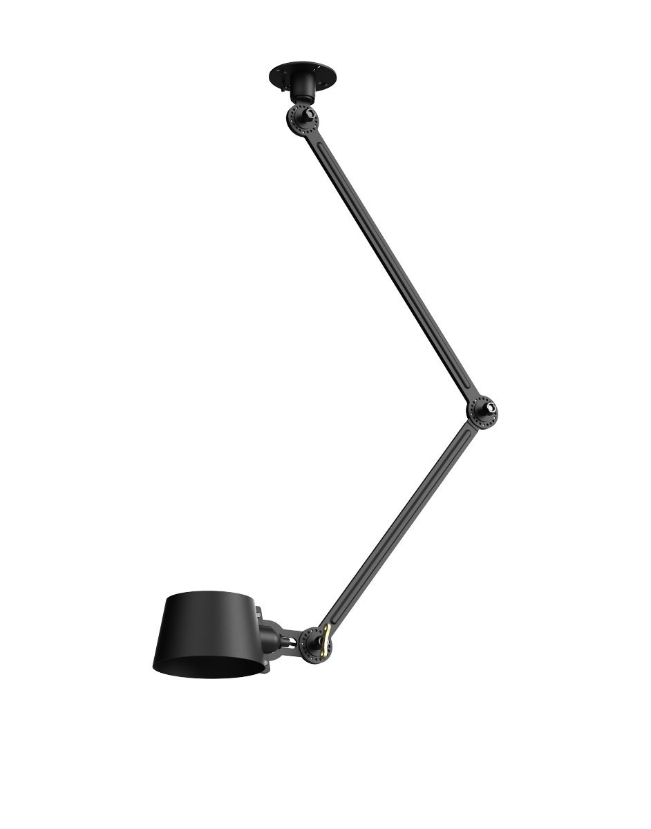 Bolt Ceiling Lamp Double Arm Smokey Black Side Fit