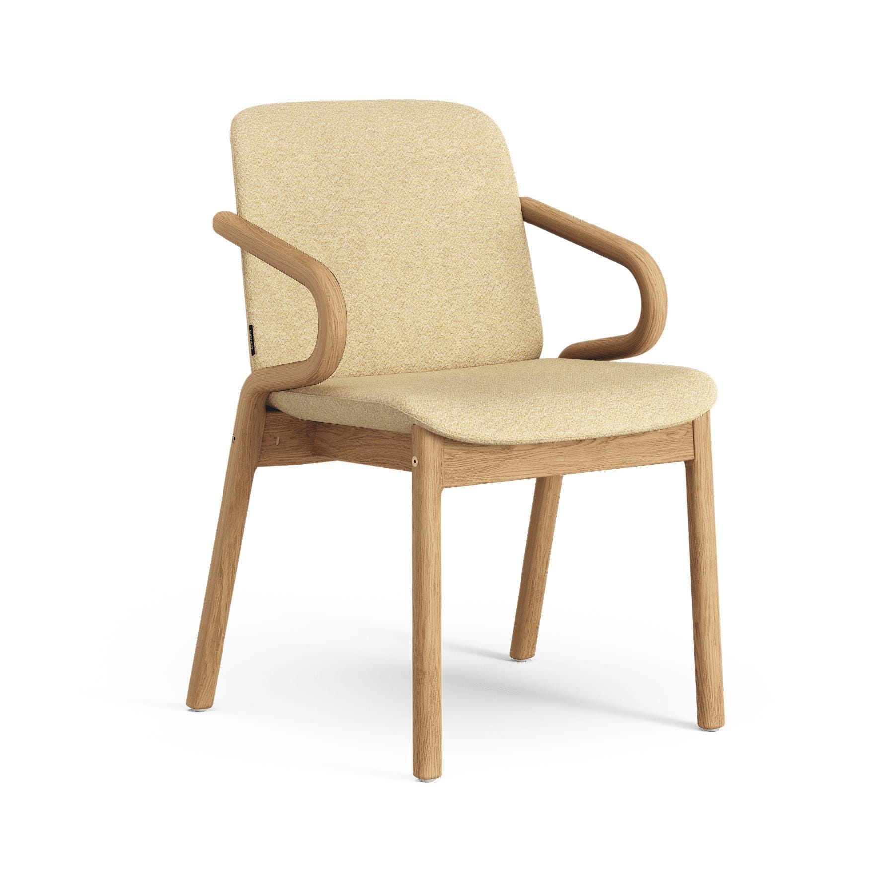 Swedese Amstelle Armchair Oiled Oak Ecriture 0410 Cream Designer Furniture From Holloways Of Ludlow