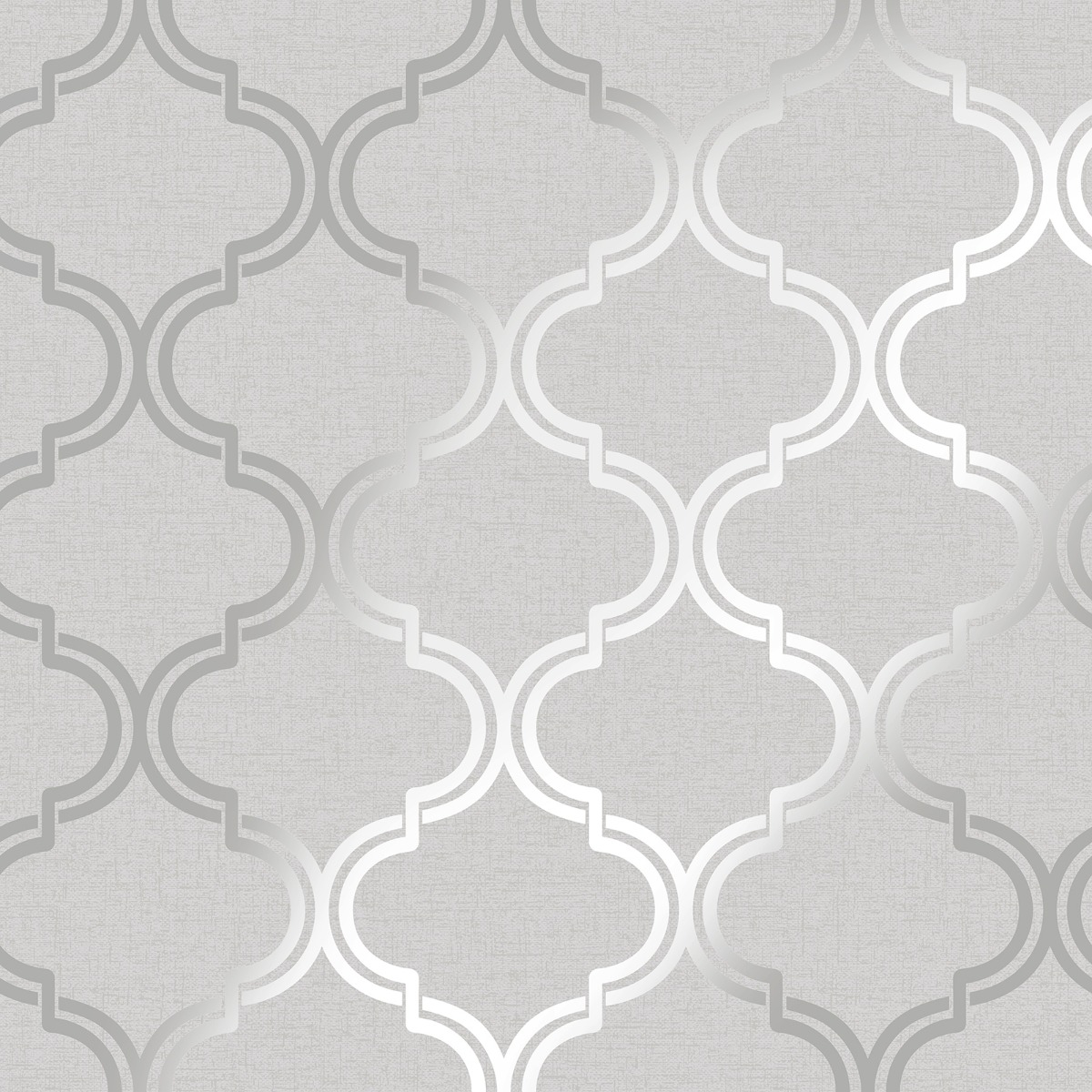 Holden Decor Glistening Geo Grey / Silver Wallpaper 10m x 53cm, Grey
