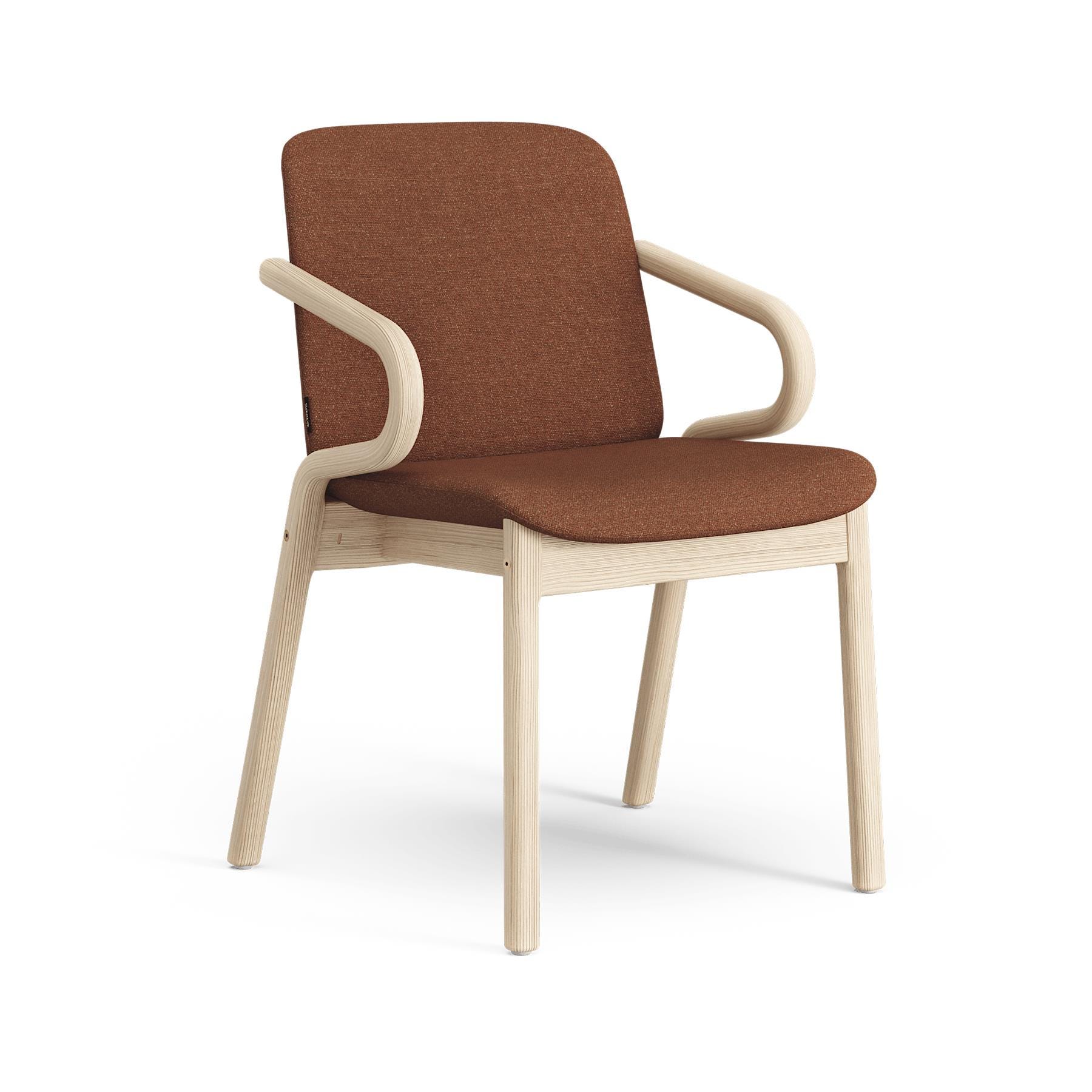 Swedese Amstelle Armchair Natural Ash Ecriture 0570 Red Designer Furniture From Holloways Of Ludlow