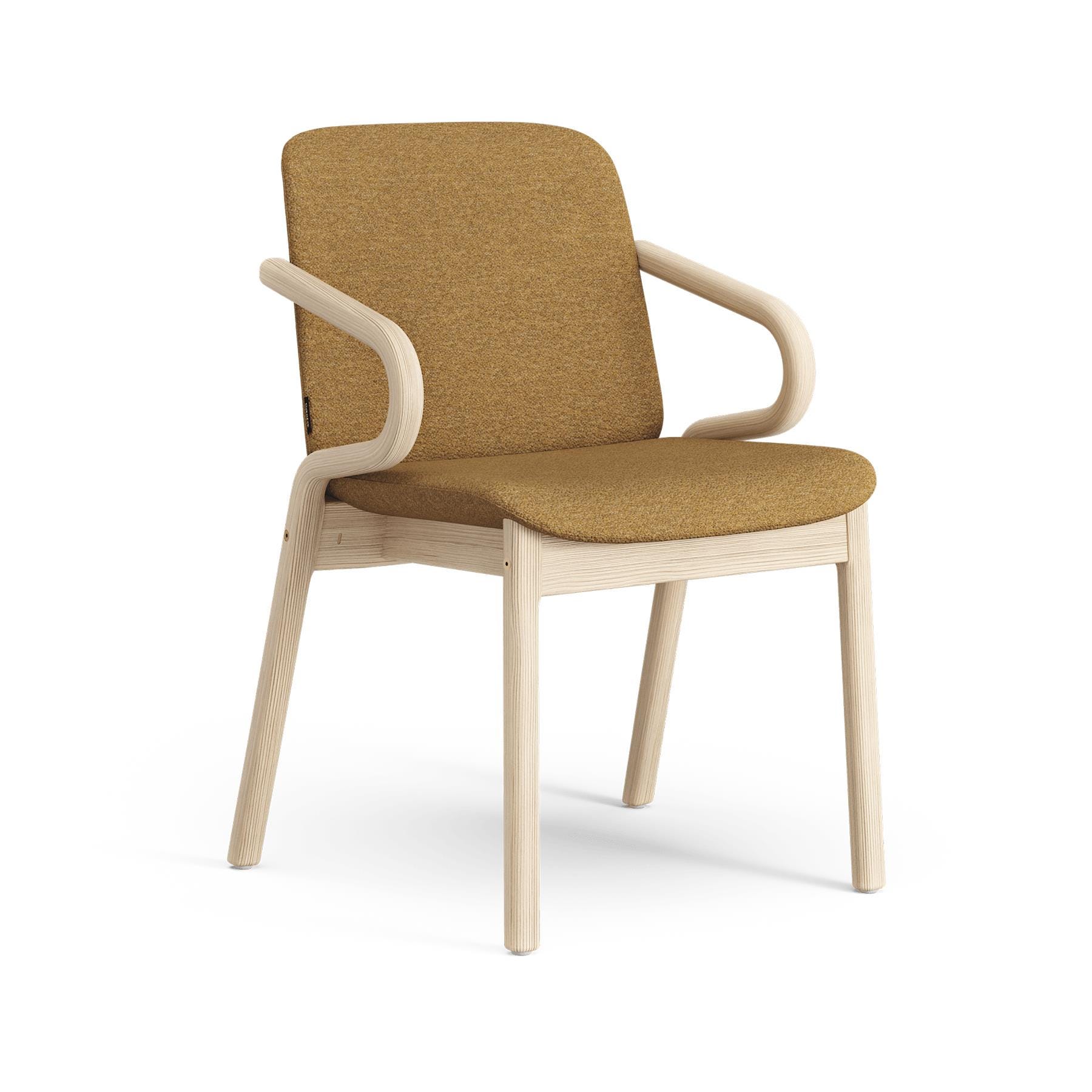 Swedese Amstelle Armchair Natural Ash Barnum 05 Orange Designer Furniture From Holloways Of Ludlow