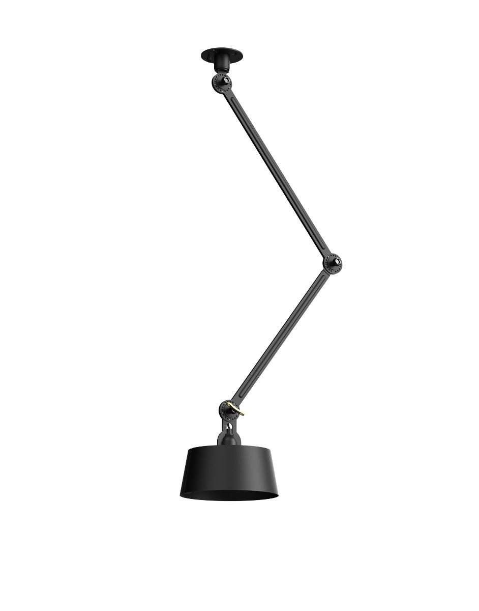 Bolt Ceiling Lamp Double Arm Smokey Black Under Fit