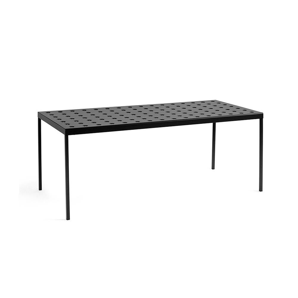 Hay Balcony Outdoor Dining Table Large Anthracite Black