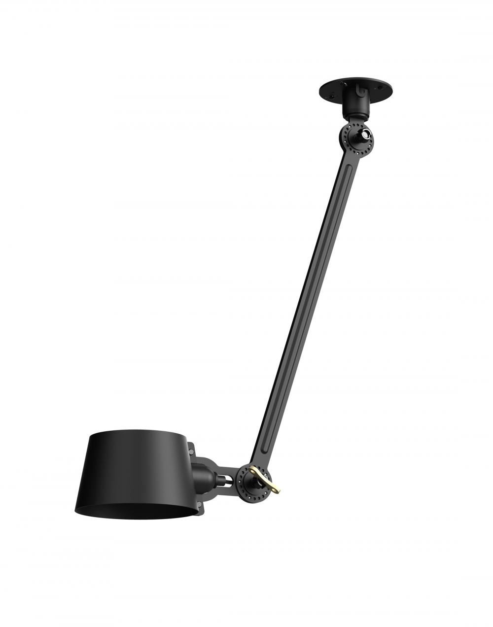 Bolt Ceiling Lamp Single Arm Smokey Black Side Fit