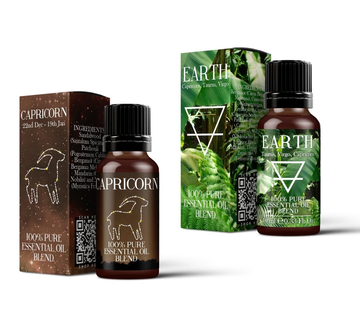 Image of Earth Element & Capricorn Essential Oil Blend Twin Pack (2x10ml)