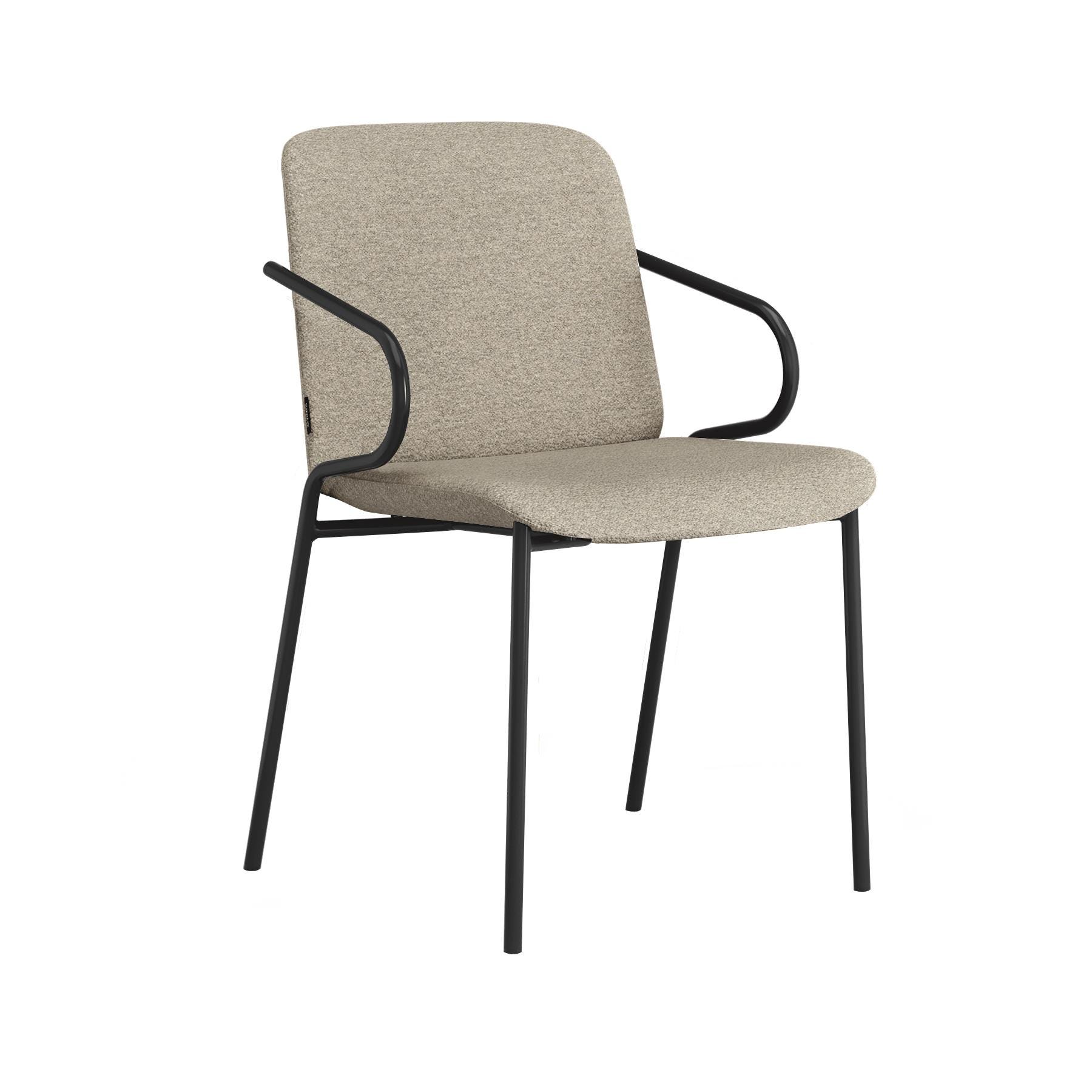 Swedese Amstelle Armchair Metal Frame Black Steel Barnum 02 Brown Designer Furniture From Holloways Of Ludlow