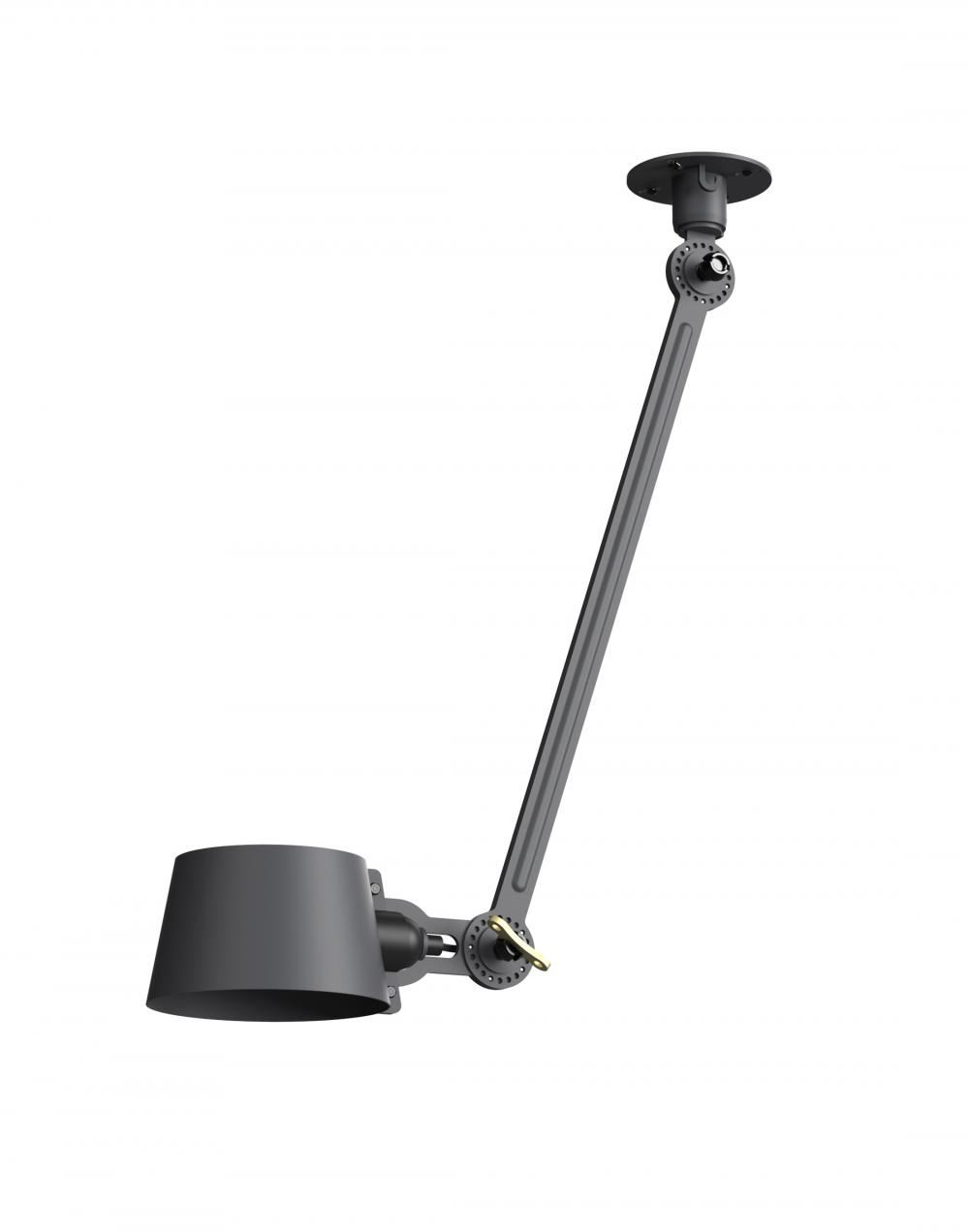 Bolt Ceiling Lamp Single Arm Midnight Grey Side Fit