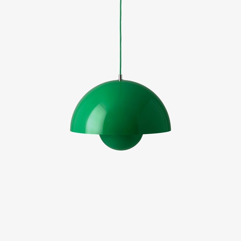 Tradition Vp7 Flowerpot Pendant Signal Green Designer Pendant Lighting