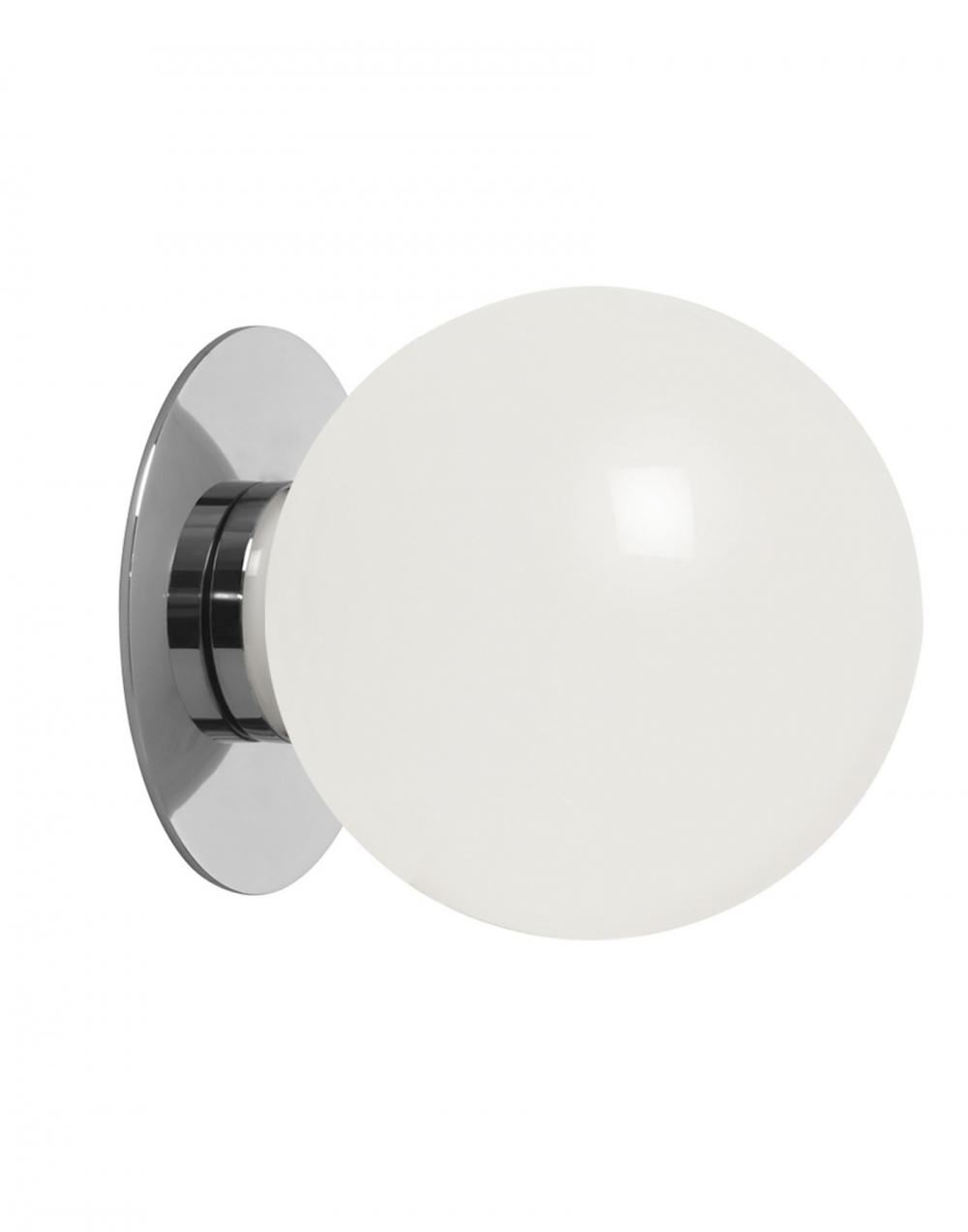 Mezzo Flush Ceiling Wall Light Large Polished Nickel