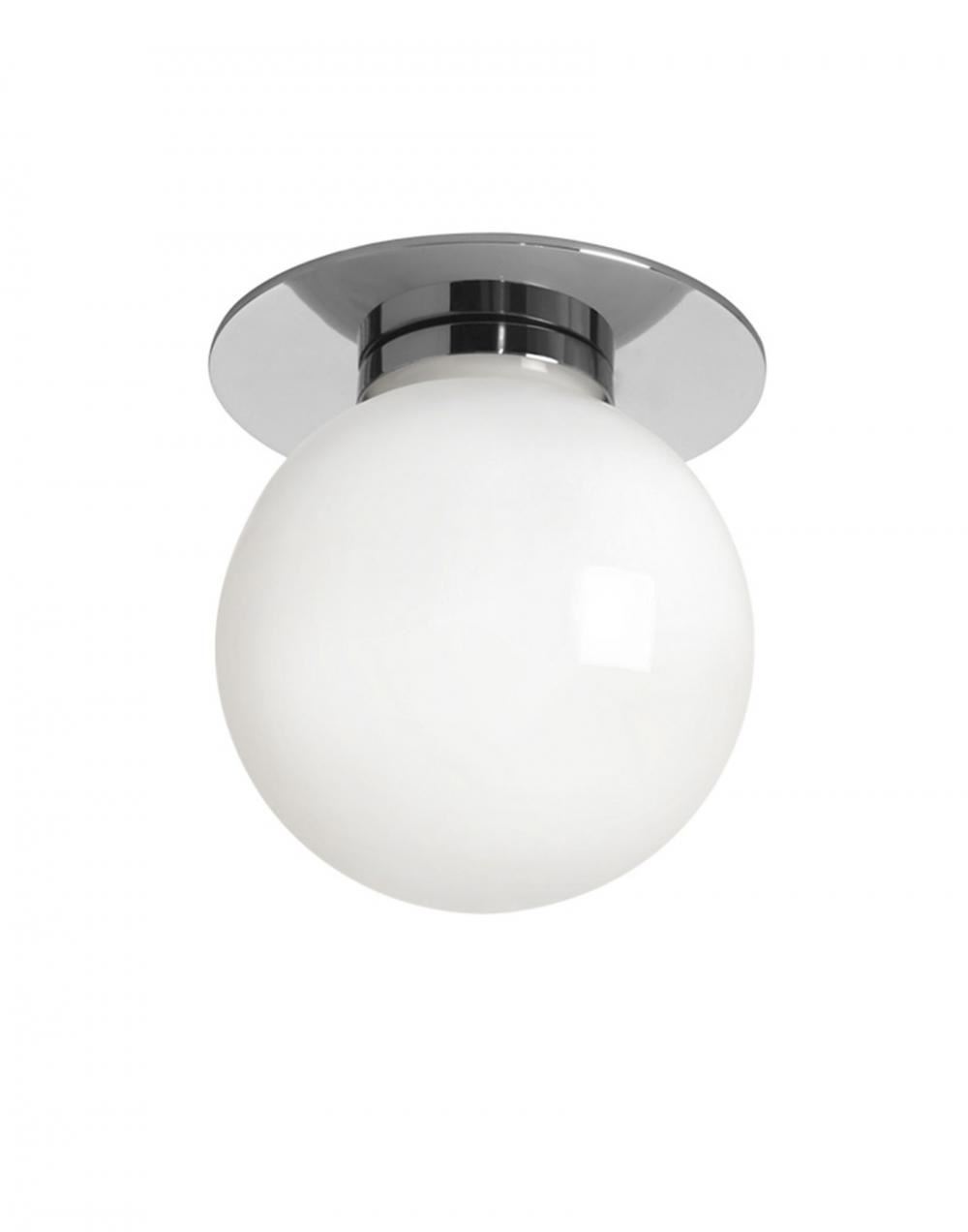 Mezzo Flush Ceiling Wall Light Medium Polished Nickel